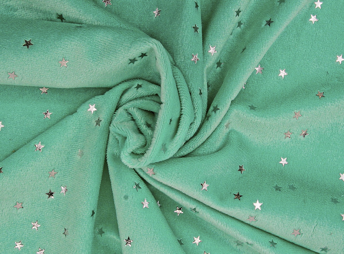 Tela de peluche microvelboa estrellas 1.5 mm 9068
