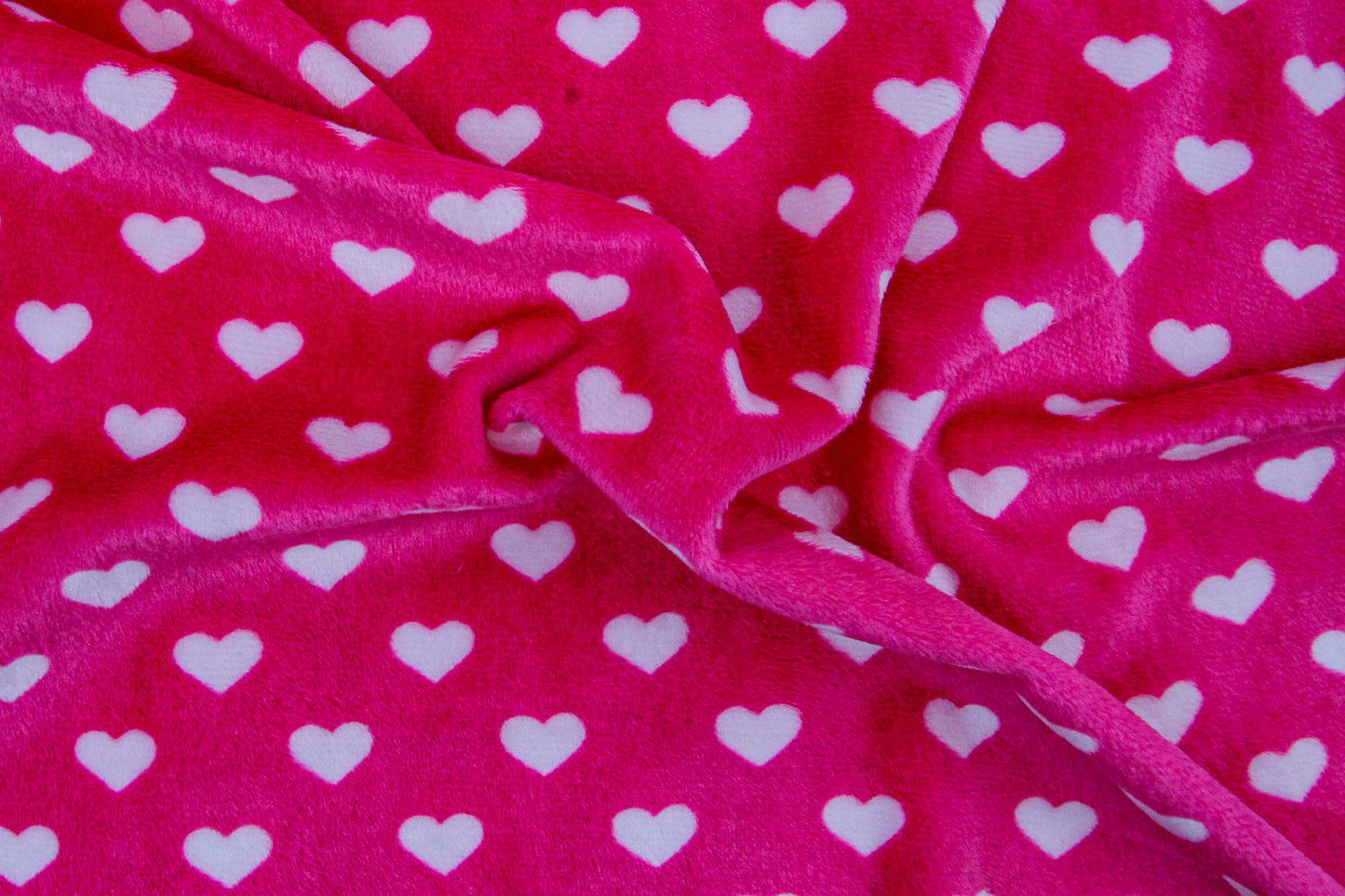 Tela de peluche microvelboa corazones 1.5 mm 9065