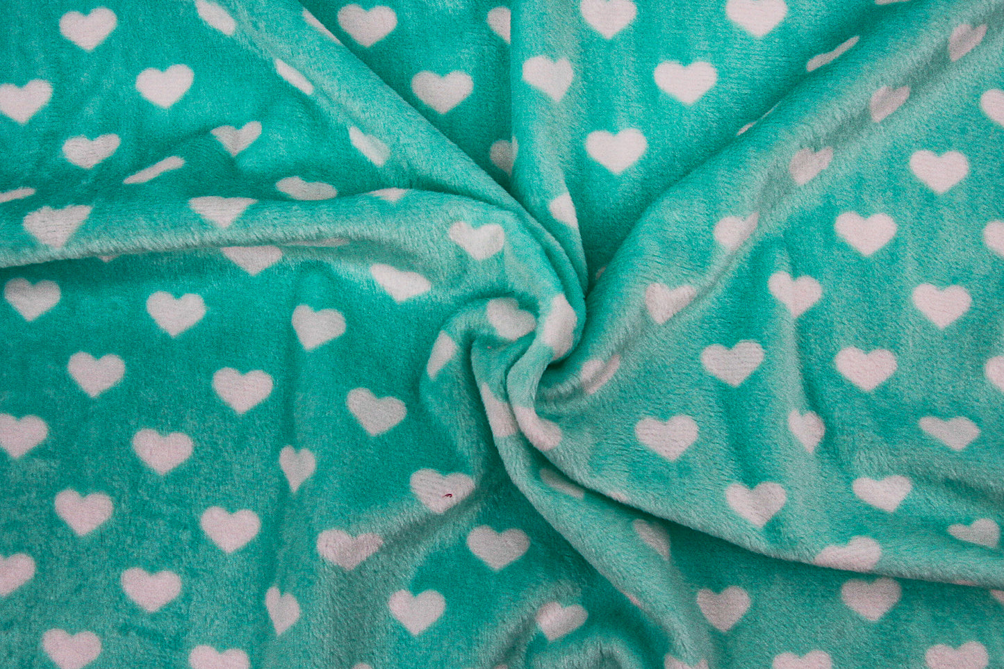 Tela de peluche microvelboa corazones 1.5 mm 9065