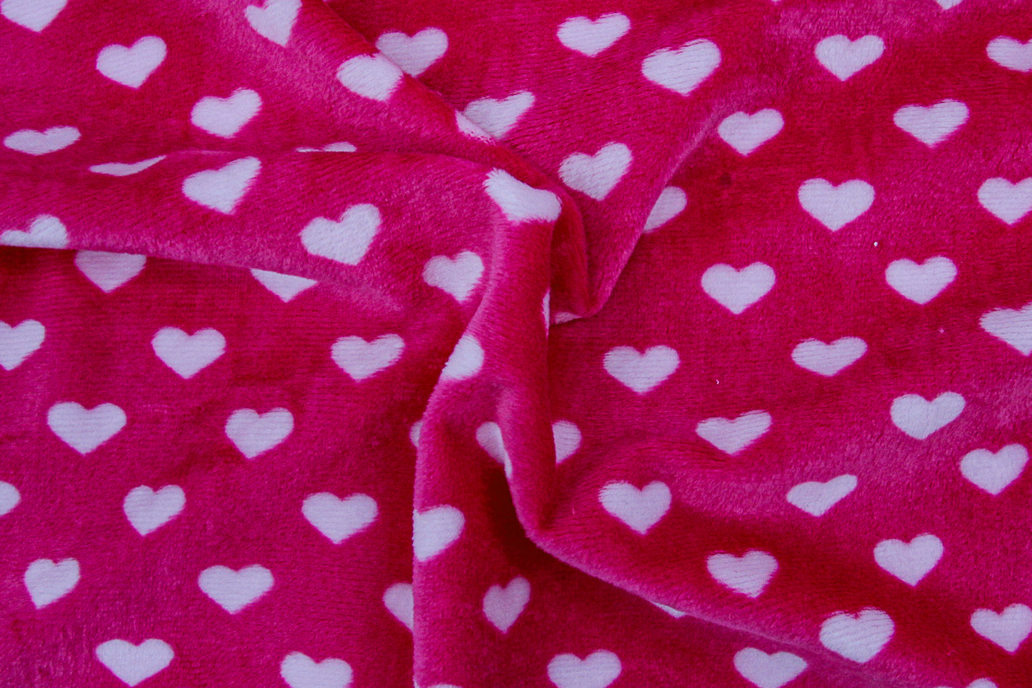 Tela de peluche microvelboa corazones 1.5 mm 9065