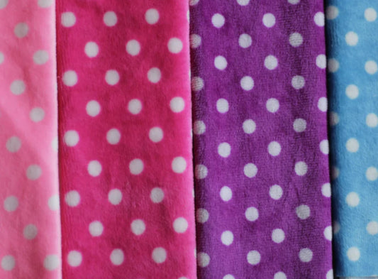 Tela de peluche microvelboa lunares 1.5 mm 9062