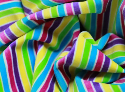 Tela de peluche microvelboa rayas 1.5 mm 9061