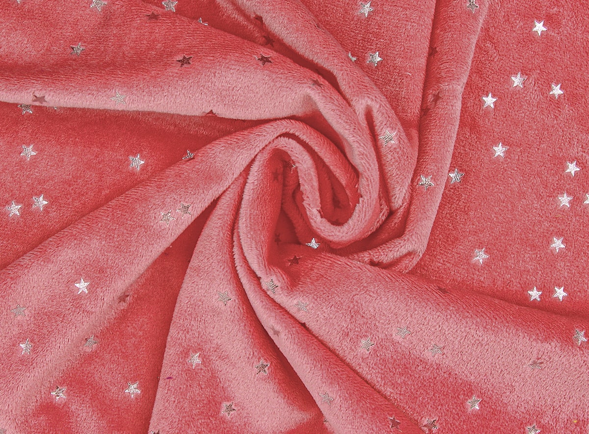 Tela de peluche microvelboa estrellas 1.5 mm 9068