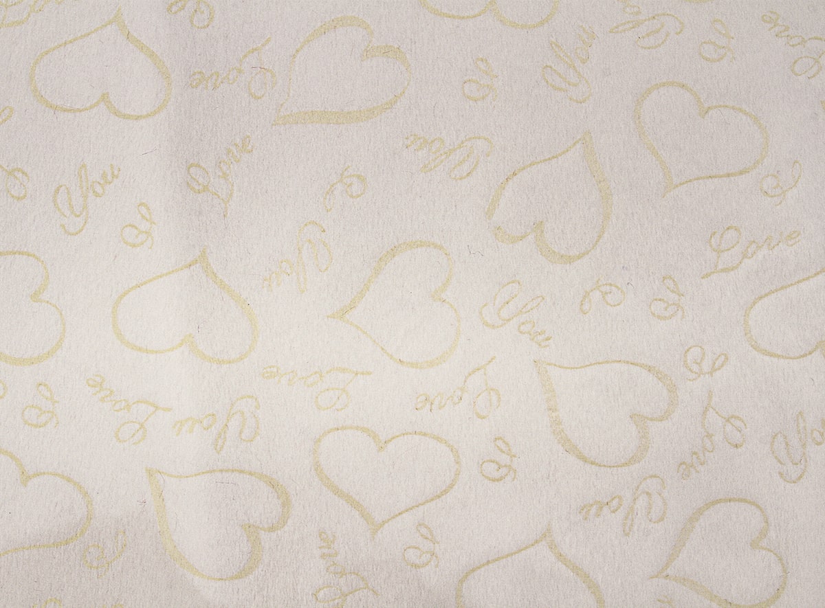 Tela de peluche corazones 3, 2 mm 9048