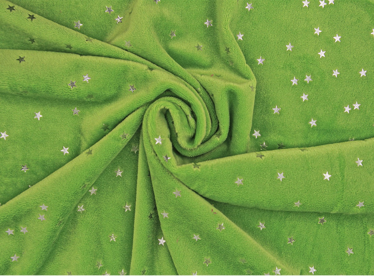 Tela de peluche microvelboa estrellas 1.5 mm 9068